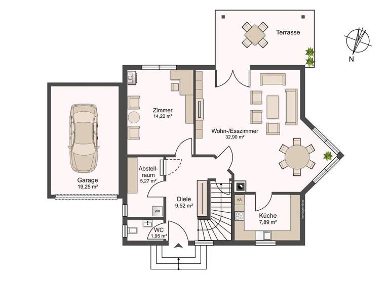 Einfamilienhaus zum Kauf provisionsfrei 515.000 € 4,5 Zimmer 122 m² 500 m² Grundstück Im Wiesle 6 Gaißau 6974