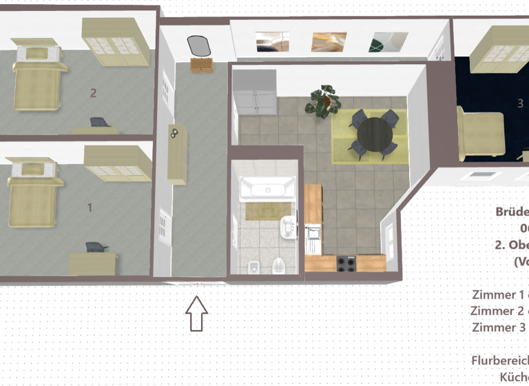 Wohnung zur Miete 899 € 3 Zimmer 106 m² 2. Geschoss frei ab sofort Brüderstraße 13 Altstadt Halle (Saale) 06108