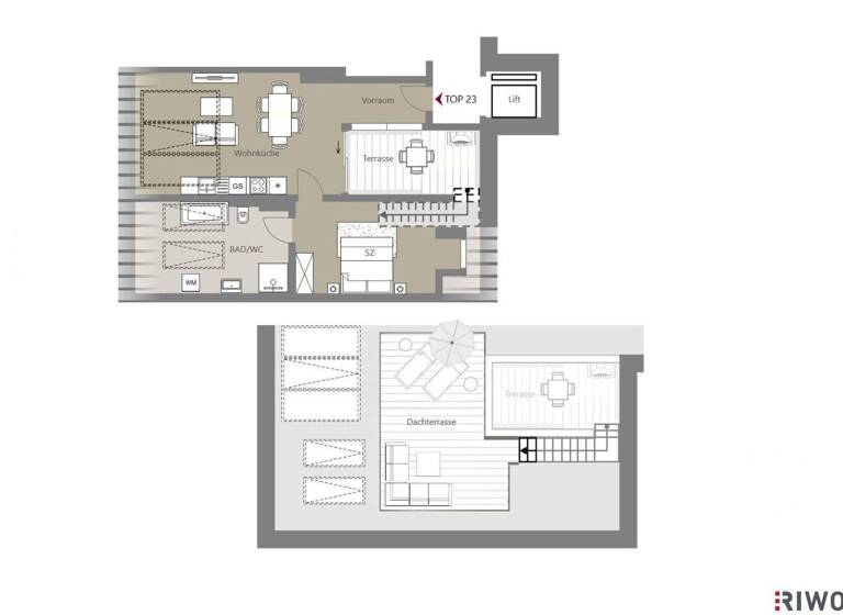 Wohnung zum Kauf - Erstbezug 599.000 € 2 Zimmer 55,6 m² 4. Geschoss Kalvarienberggasse 42 Wien 1170