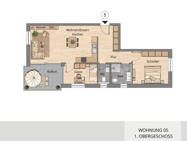 Wohnung zum Kauf - Neubau provisionsfrei 329.900 € 3 Zimmer 78 m² 1. Geschoss Rothenburger Str. 23 Creglingen Creglingen 97993