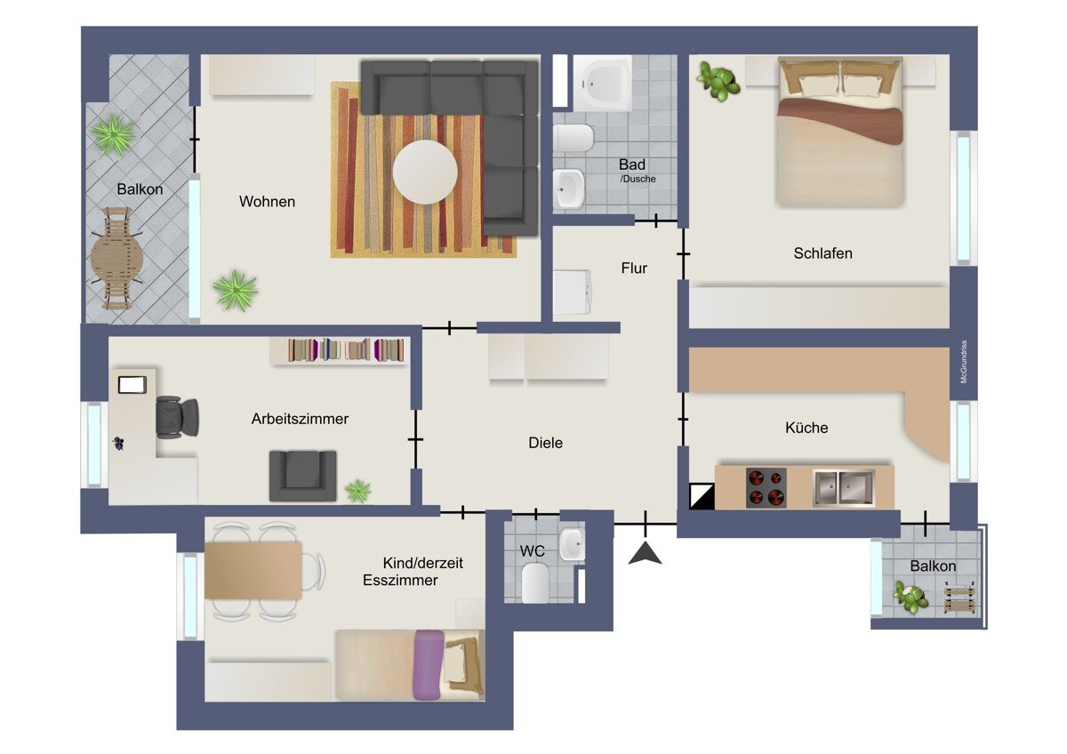 Wohnung zum Kauf 245.000 € 4 Zimmer 101 m²<br/>Wohnfläche 1.<br/>Geschoss Dillweißenstein - Stadtviertel 103 Pforzheim 75180