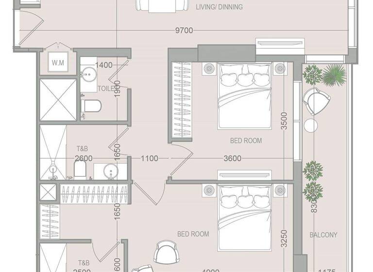 Wohnung zum Kauf provisionsfrei 397.303 € 3 Zimmer 35,5 m² Dubai 00000