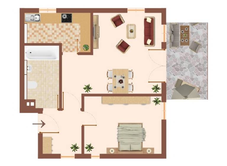 Wohnung zum Kauf 149.000 € 2 Zimmer 49,5 m² 1. Geschoss Hennigsdorfer Straße 11 Hohen Neuendorf 16540