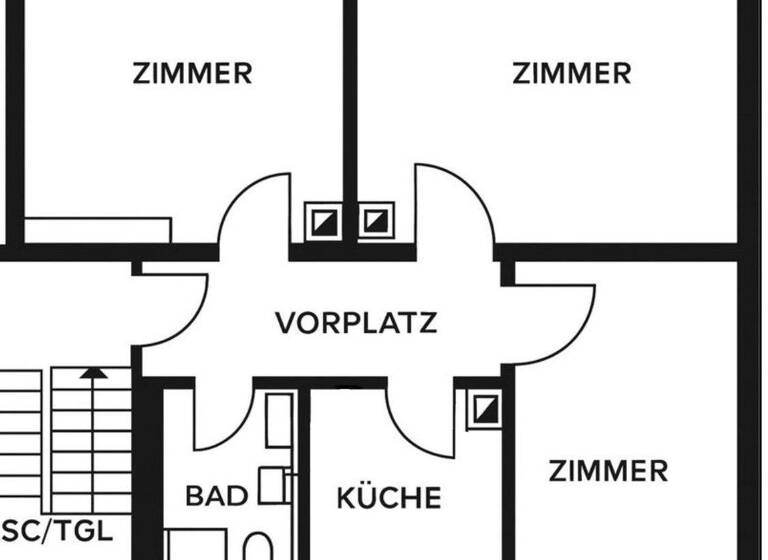 Wohnung zur Miete 1.100 € 3 Zimmer 75 m² frei ab 01.03.2026 Hochfirststr. 20 Kaltental Stuttgart Kaltental 70569