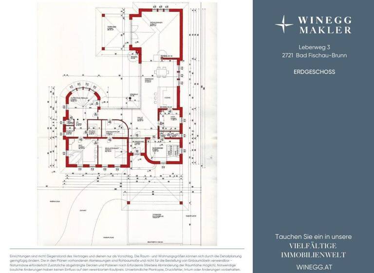 Bungalow zum Kauf 1.990.000 € 4 Zimmer 255,6 m² 1.962 m² Grundstück Leberweg Bad Fischau-Brunn 2721