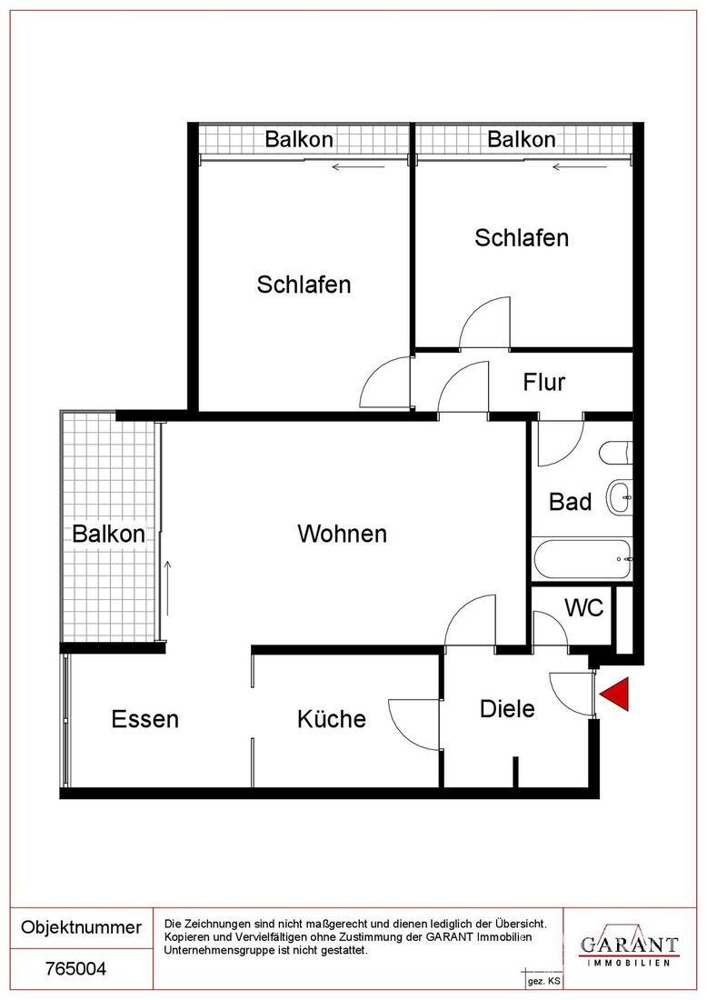 Wohnung zum Kauf 290.000 € 4 Zimmer 90 m²<br/>Wohnfläche 3.<br/>Geschoss Eppelheim 69214