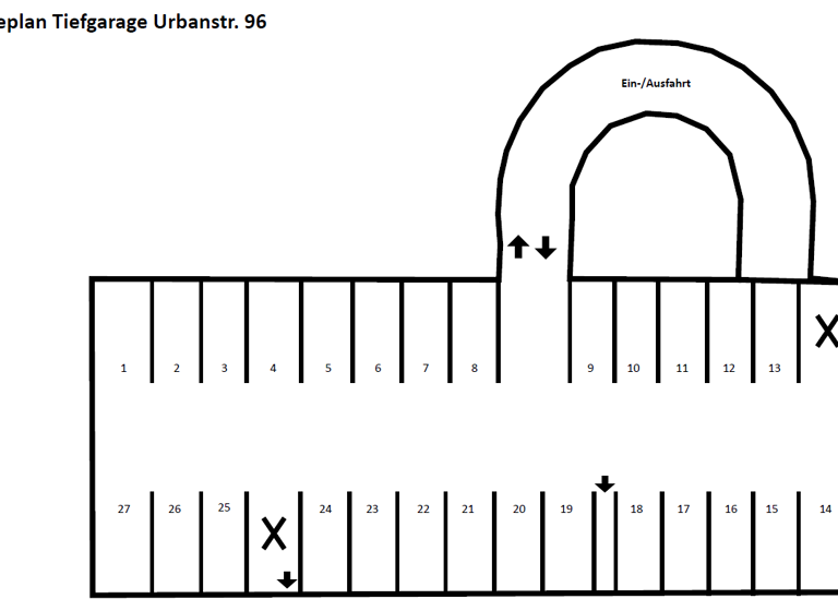 Tiefgarage zur Miete provisionsfrei 119 € Urbanstr. 96 Kreuzberg Berlin 10967