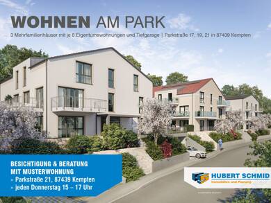Wohnung zum Kauf - Neubau provisionsfrei 643.000 € 3 Zimmer 92,5 m² EG Parkstraße Kempten Kempten (Allgäu) 87439