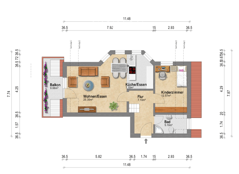 Maisonette zum Kauf 249.000 € 3 Zimmer 80 m² 1. Geschoss frei ab sofort Leeste Weyhe 28844