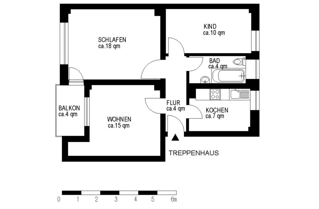 Wohnung zur Miete 517 € 3,5 Zimmer 61,8 m²<br/>Wohnfläche EG<br/>Geschoss Hilgenbrink 7 Baukau - West Herne 44653