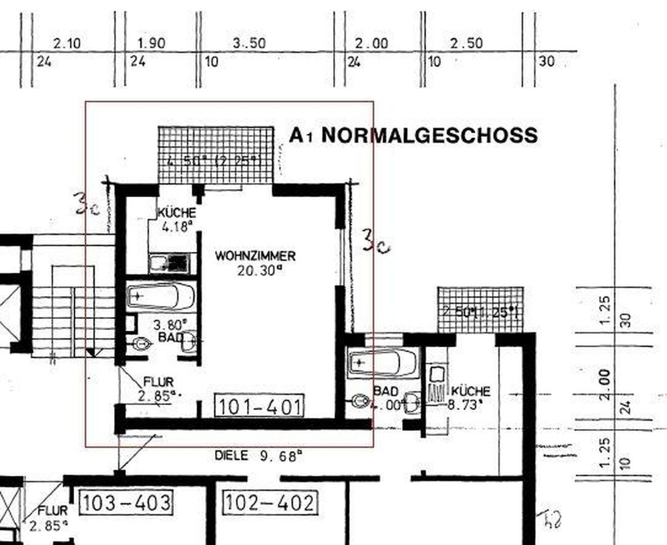 Wohnung zum Kauf provisionsfrei 174.000 € 1 Zimmer 33,6 m²<br/>Wohnfläche 4.<br/>Geschoss 01.04.2025<br/>Verfügbarkeit Kriegsstr. 121 Südweststadt - Beiertheimer Feld Karlsruhe 76135