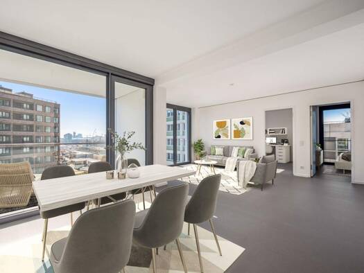 Wohnung zur Miete - Erstbezug 2.110 € 3 Zimmer 87,8 m² 5. Geschoss Heidestraße 39 Moabit Berlin 10557