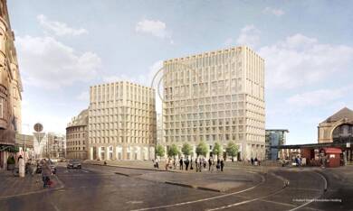 Bürokomplex zur Miete provisionsfrei 12.300 m² Bürofläche teilbar ab 1 m² Tafelhof Nürnberg 90402