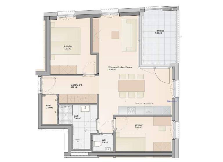 Wohnung zum Kauf - Erstbezug provisionsfrei 509.000 € 3 Zimmer 65,7 m² EG Haferweg Dornbirn 6850