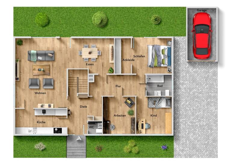 Bungalow zum Kauf 879.000 € 4 Zimmer 137,2 m² 757 m² Grundstück Feldmoching-Hasenbergl München 80995