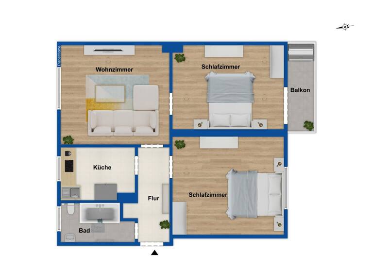 Wohnung zum Kauf 109.000 € 3 Zimmer 68 m²<br/>Wohnfläche 1.<br/>Geschoss Borbeck-Mitte Essen 45355