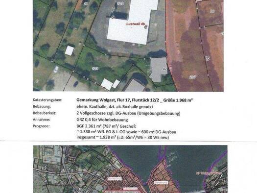 Lagerhalle zum Kauf provisionsfrei 1.150 m² Lagerfläche Am Lustwall 4b Wolgast 17438