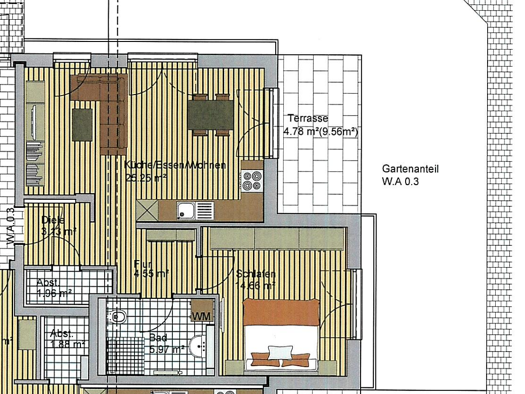 Wohnung zur Miete 780 € 2 Zimmer 60,3 m² EG Wullenstetten Senden 89250