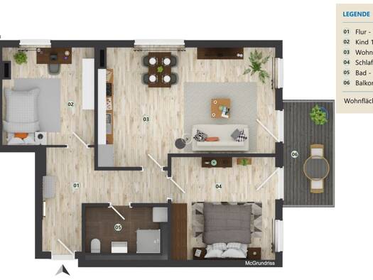 Wohnung zur Miete - Erstbezug 1.166 € 3 Zimmer 82,1 m² EG frei ab 01.08.2026 Helmuth-Mentz-Straße 6 Gehlsdorf Rostock 18147