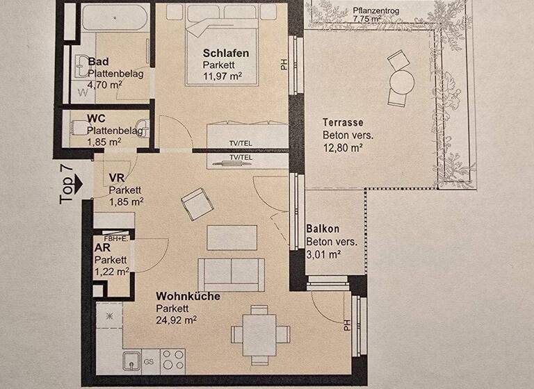 Wohnung zum Kauf 269.000 € 46,5 m² 1. Geschoss Wien 1210