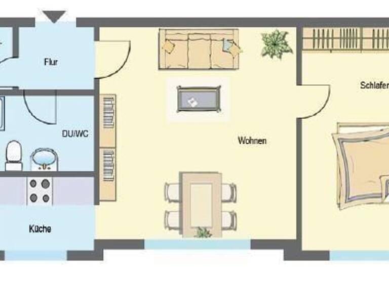 Wohnung zum Kauf als Kapitalanlage geeignet 162.000 € 2 Zimmer 49,6 m²<br/>Wohnfläche Dürrenhofstraße 50 St Peter Nürnberg 90478
