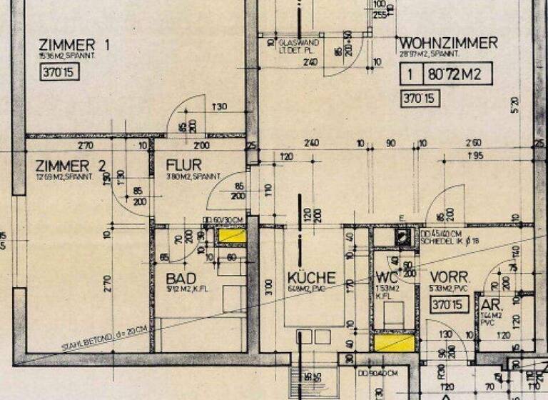 Wohnung zur Miete 676 € 3 Zimmer 80,7 m² EG Wolkensteingasse 66 Lend Graz 8020