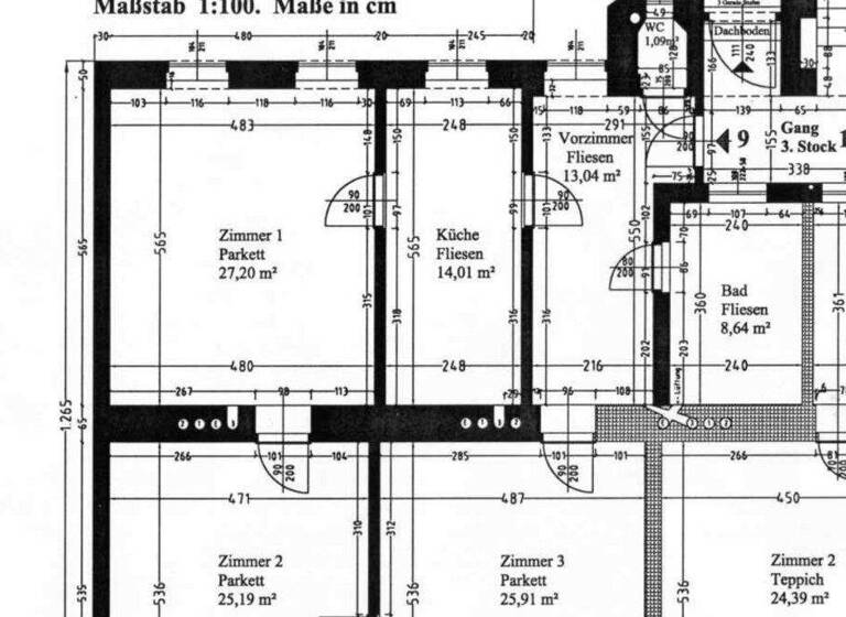 Wohnung zum Kauf 790.000 € 3,5 Zimmer 117 m² 3. Geschoss Westbahnstraße Wien 1070
