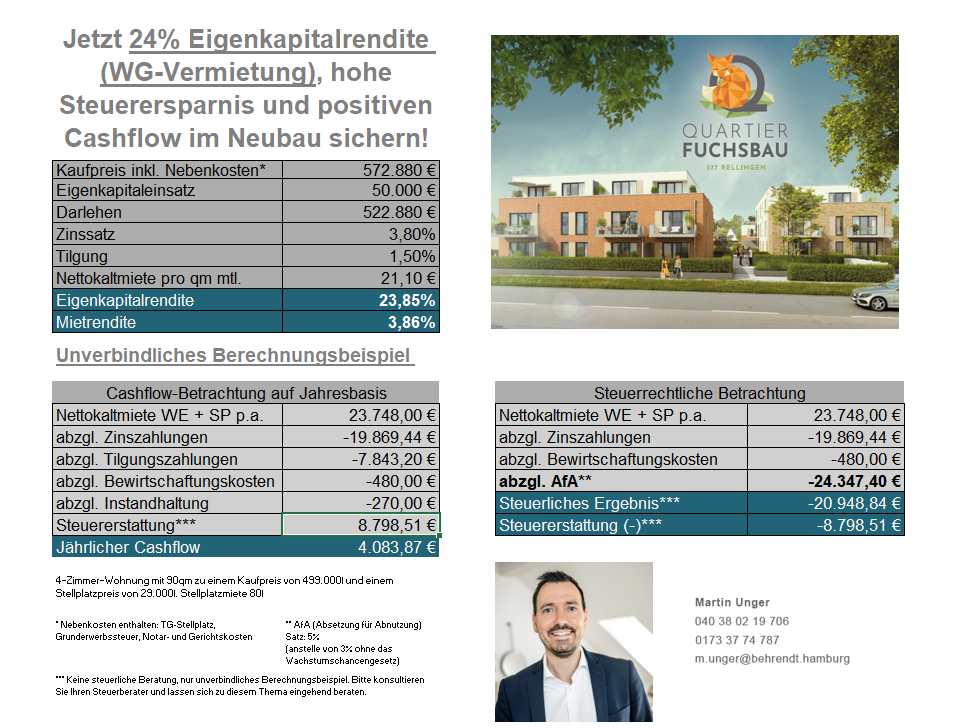 Immobilie zum Kauf provisionsfrei als Kapitalanlage geeignet 499.000 € 4 Zimmer 89,5 m²<br/>Fläche ab 89,5 m²<br/>Teilbarkeit Altonaer Straße 357/Tannenweg 8 Rellingen 25462