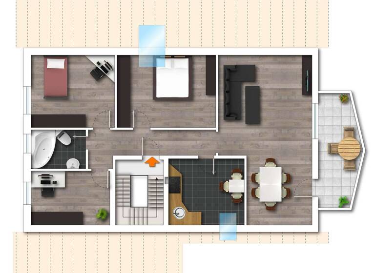 Wohnung zum Kauf 299.000 € 4 Zimmer 82 m² 2. Geschoss Walldorf 69190