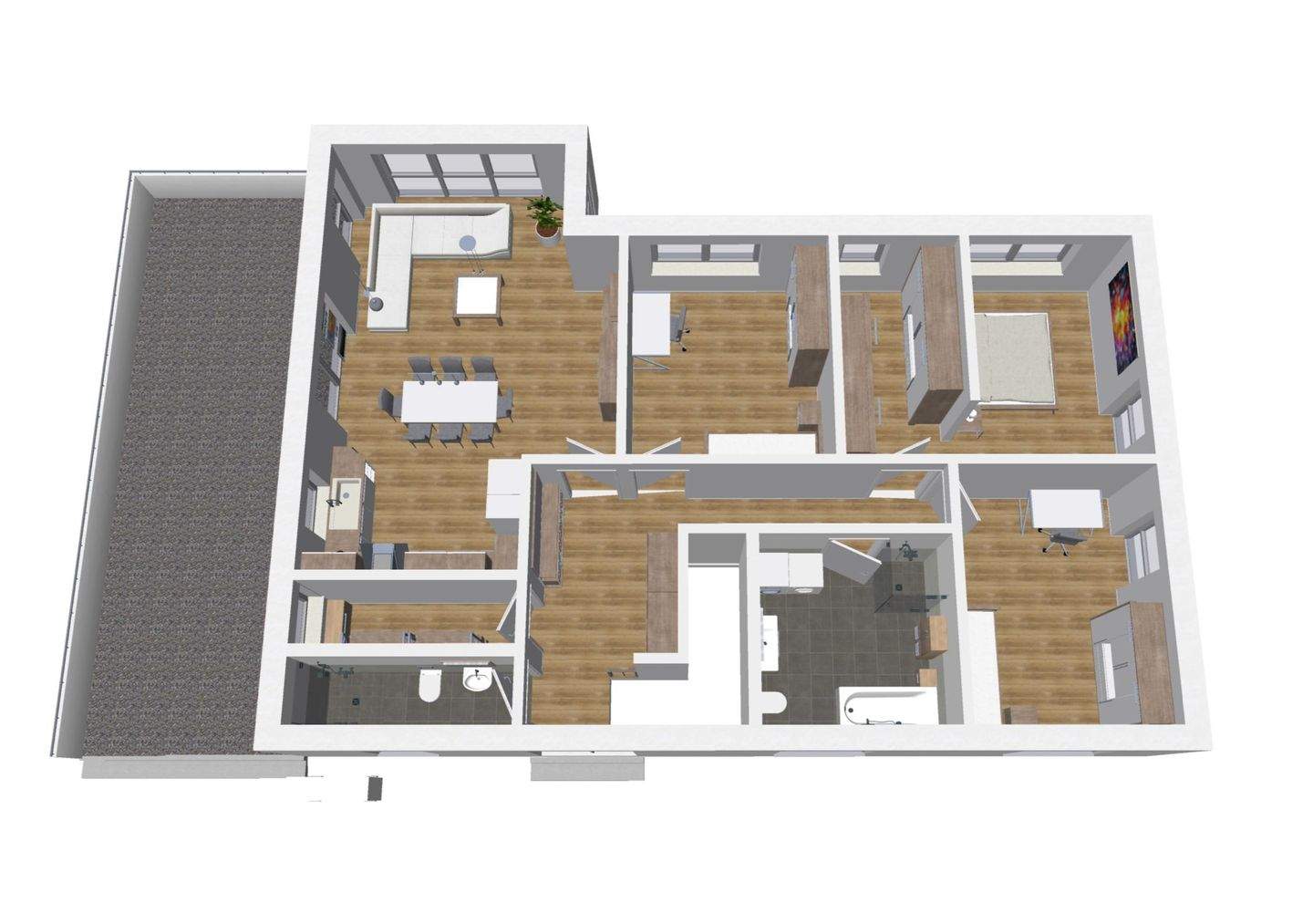Immobilie in Veitshöchheim - Fertig projektiertes 200 m² Haus mit Einliegerwohnung inkl. 700 m² Grundstück & Doppelgarage - Bild 2