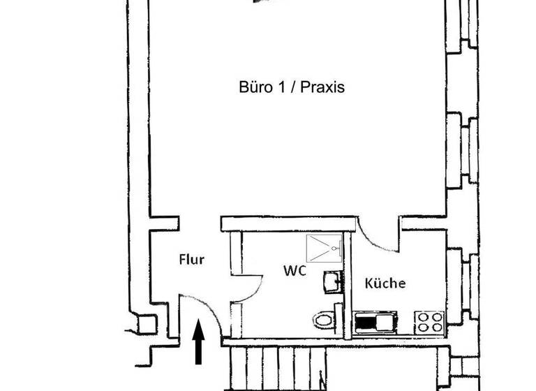 Bürofläche zur Miete 580 € 2 Zimmer 50,8 m² Bürofläche Zentrum-Süd Leipzig 04107