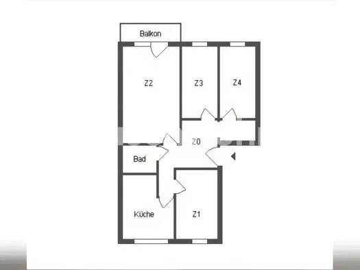 Wohnung zur Miete Tauschwohnung 442 € 4 Zimmer 82,2 m² 3. Geschoss Kirchsteigfeld Potsdam 14480