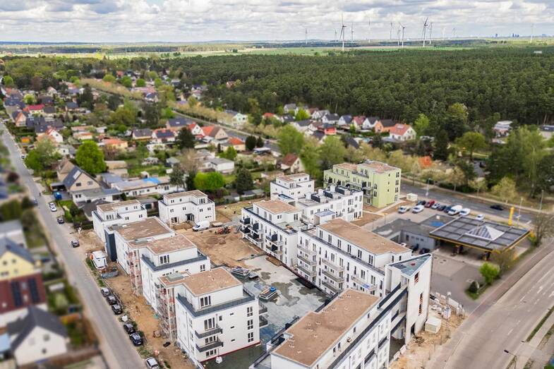 Wohnung zum Kauf - Neubau 369.000 € 3 Zimmer 70,9 m² EG frei ab sofort Rheinstraße 2 Ludwigsfelde Ludwigsfelde 14974