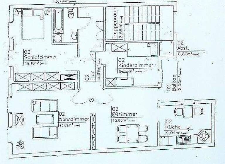 Wohnung zur Miete 970 € 4 Zimmer 88,2 m² 1. Geschoss Am Planetarium Nord Jena 07743