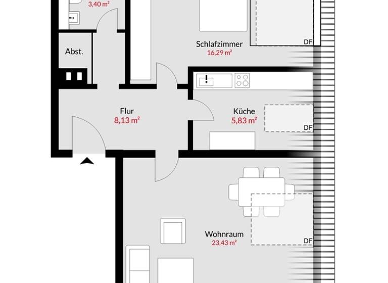 Wohnung zum Kauf 395.000 € 2 Zimmer 57,1 m²<br/>Wohnfläche 4.<br/>Geschoss Pasing-Obermenzing München 81245