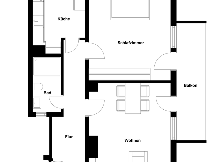 Wohnung zum Kauf 445.000 € 2 Zimmer 86 m² 3. Geschoss Petershausen Konstanz 78467