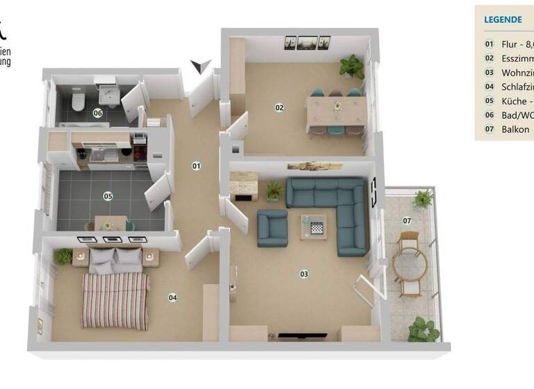 Wohnung zum Kauf 259.000 € 3 Zimmer 73,4 m² 1. Geschoss Weil am Rhein 79576