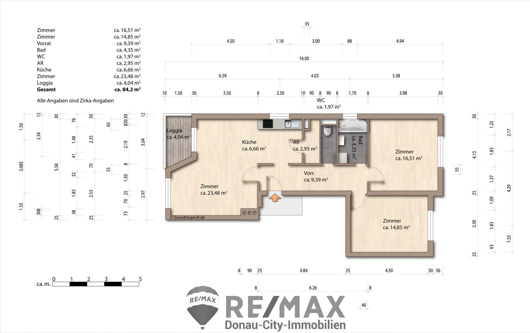 Wohnung zum Kauf 198.000 € 3 Zimmer 83 m²<br/>Wohnfläche 2.<br/>Geschoss Stockerau 2000