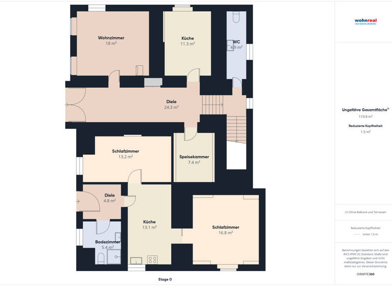 Einfamilienhaus zum Kauf 500.000 € 8 Zimmer 250 m² 825 m² Grundstück Haus 8967