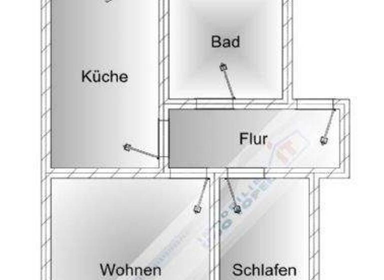 Wohnung zur Miete 300 € 2 Zimmer 56,5 m² EG Schmölln 04626