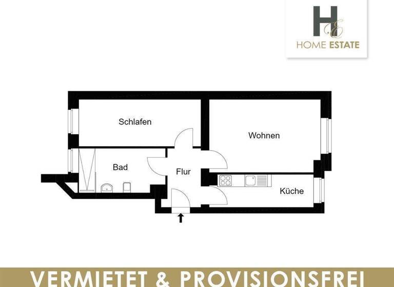 Wohnung zum Kauf provisionsfrei 129.500 € 2 Zimmer 50 m² EG Engertstrasse 4 Lindenau Leipzig 04179