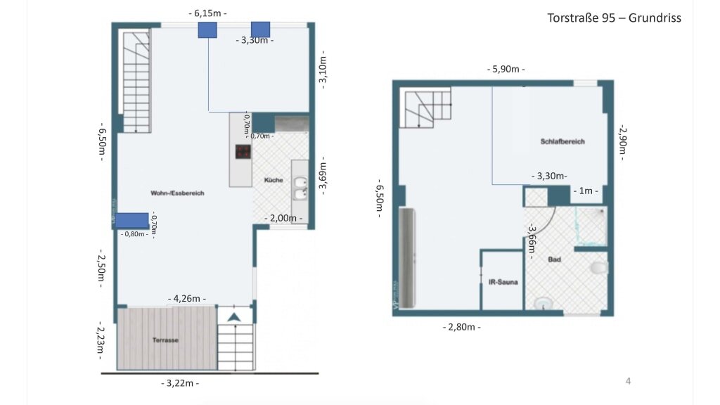 Wohnung zur Miete Wohnen auf Zeit 3.531 € 5 Zimmer 90 m²<br/>Wohnfläche 19.12.2024<br/>Verfügbarkeit Torstraße Mitte Berlin 10119