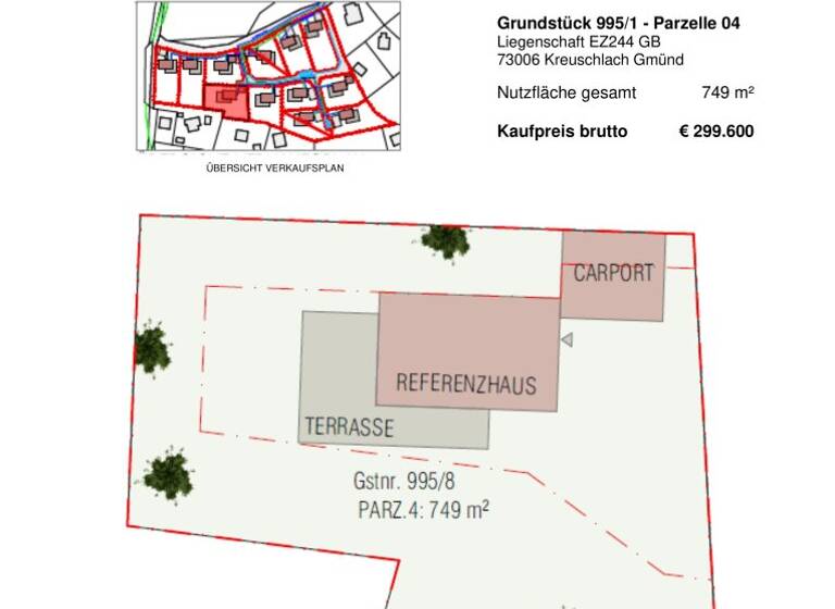Grundstück zum Kauf 308.500 € 749 m² Grundstück Stubeck Sonnalm 9853