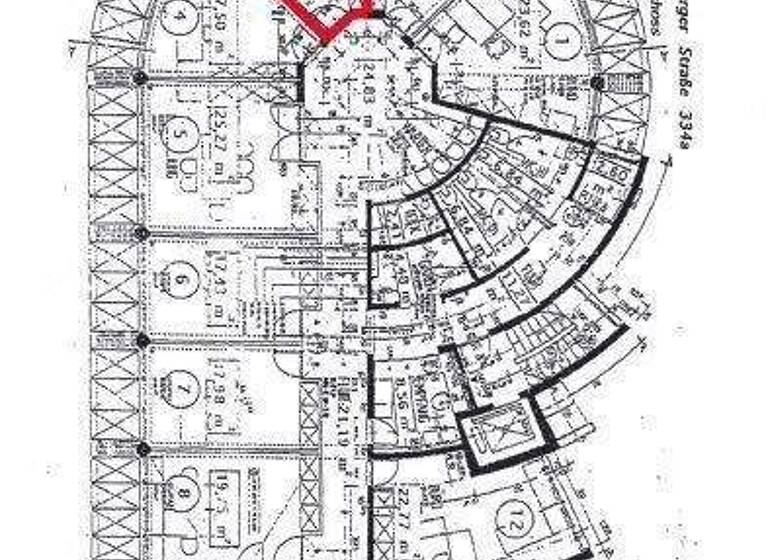 Bürofläche zur Miete provisionsfrei 12,50 € 1 Zimmer 17,4 m² Bürofläche Regensburger Straße 334a Gleißhammer Nürnberg 90480