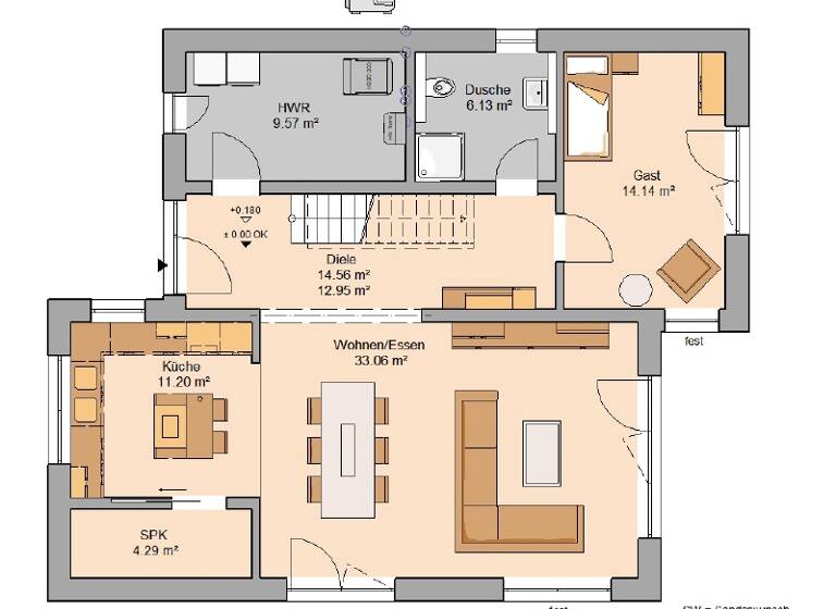 Einfamilienhaus zum Kauf provisionsfrei 442.400 € 6 Zimmer 181 m² 675 m² Grundstück Großkmehlen 01990