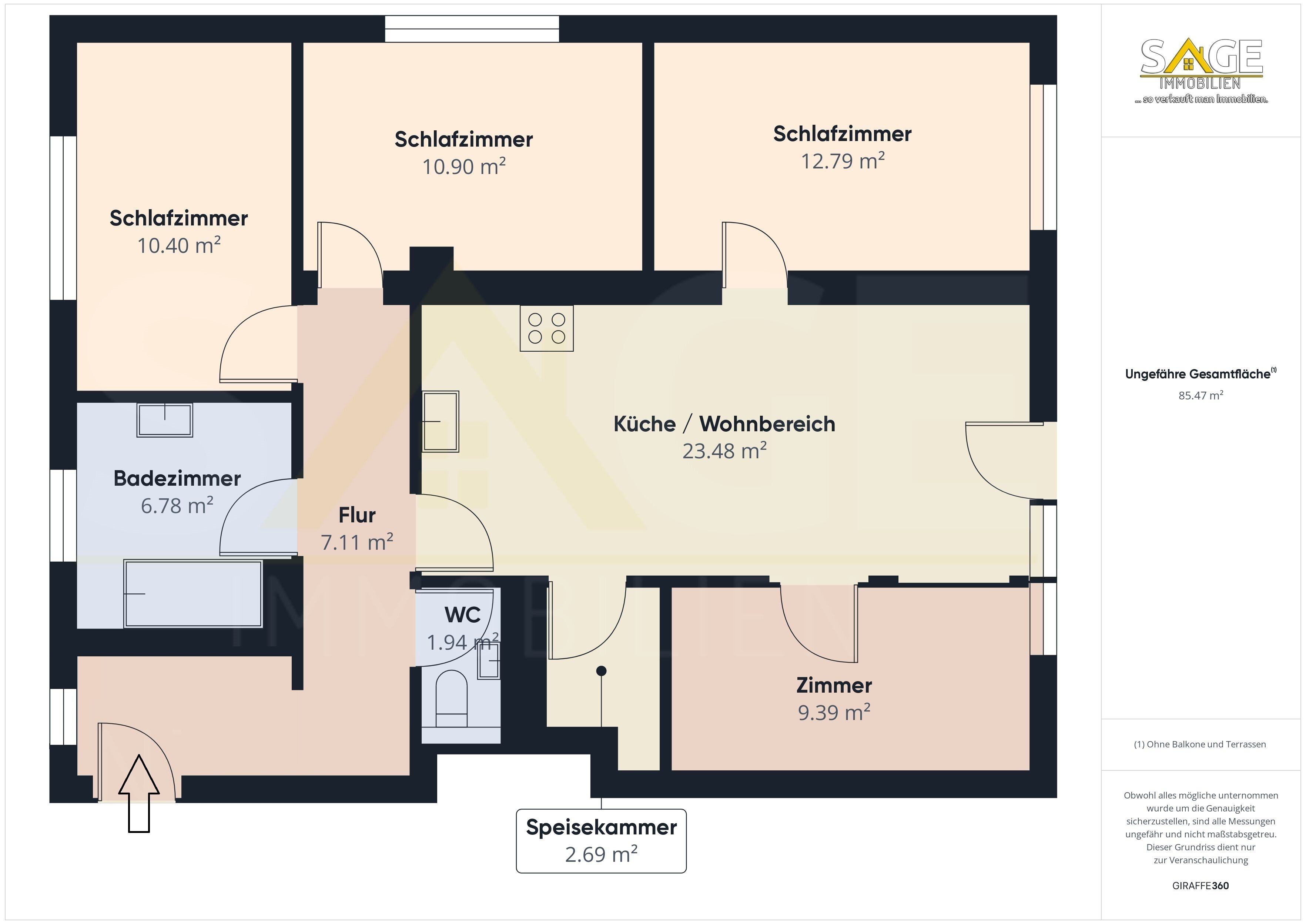 Terrassenwohnung zum Kauf 469.000 € 5 Zimmer 89,4 m²<br/>Wohnfläche Piesendorf 5721