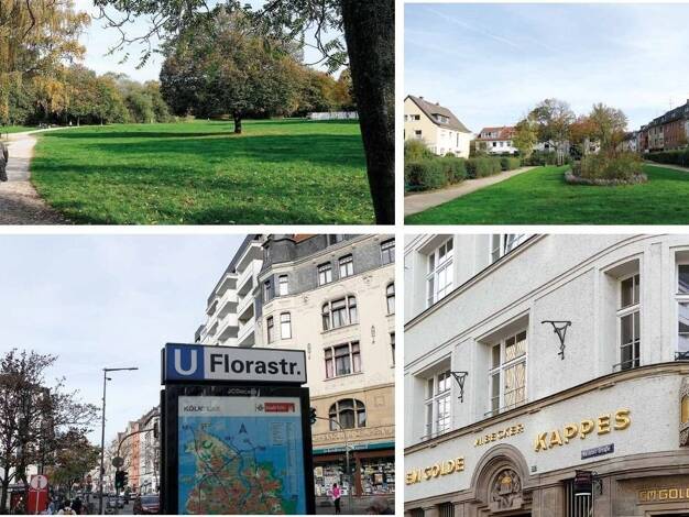 Wohnung zum Kauf provisionsfrei 364.000 € 2 Zimmer 64,6 m² EG frei ab sofort Nippes Köln 50733