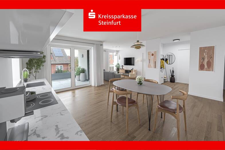 Wohnung zum Kauf - Neubau 306.000 € 3 Zimmer 91,5 m² Bevergern Hörstel 48477