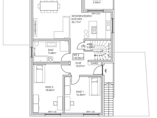 Maisonette zur Miete 1.950 € 5 Zimmer 161 m² Geschoss 1/2 frei ab 01.08.2026 Kaster Bedburg 50181