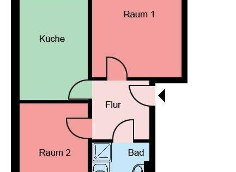 Wohnung zur Miete 549 € 2 Zimmer 63,1 m² 1. Geschoss frei ab 22.05.2026 Grillostraße 57 a Königsborn Unna 59425